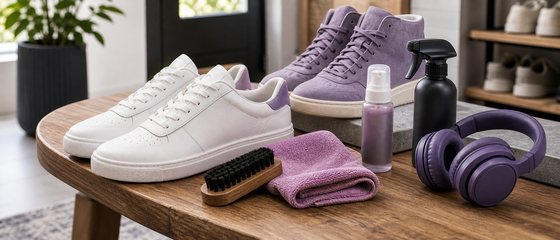 Sneaker Care Guide Audible audiobook listening scene